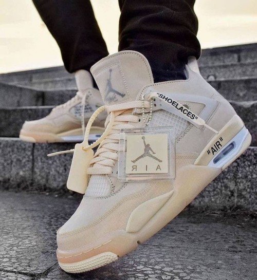 Nike Air Jordan Retro 4 Off White Sail SEMI UA
